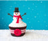 800pcs Christmas Snowman DIY Craft Kit Including 80 Mini Black Top Hats, 80 Carrot Snowman Noses, 160 Snowman Hands, 480 Tiny Black Buttons for Ch...
