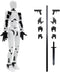 T13 Action Figure?Titan 13 Action Figure 3D Printed Multi-Jointed Movable Robot?Dummy 13 Multi-Jointed Action Figures?Birthday Gifts for Him?White...
