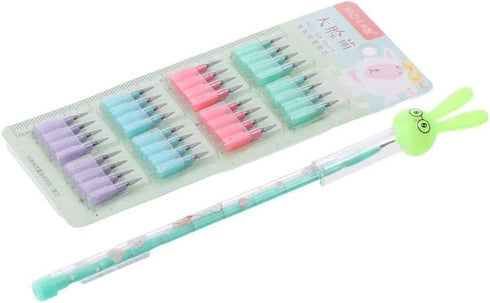 Cute Bunny Sharpening Pencils, with Replacable Refills,Stackable Pencils, Cute Rabbit Pencils...