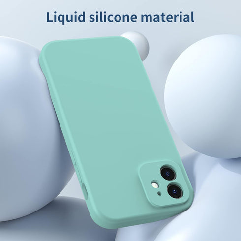 FUNMIKO Designed for iPhone 12 Case with Screen Protector,Complete Protection with Enhanced Camera Lens Cover,Soft Silky Silicone Protective Phone...
