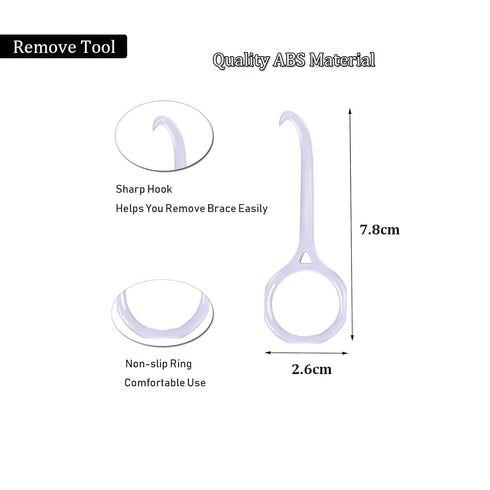 Orthodontic Retainer Case with 2 Pcs Aligner Removal Tool (Black & White)...