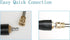 2.64GPM (10L/M) Max 5000PSI 360 Degree Rotating Turbo Head Spray Nozzle for High Pressure Washers Cleaner Gun (1/4" Quick Connector)...