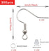 100PCS/50Pairs 925 Sterling Silver Earring Hooks,Ear Wires Fish Hooks,300pcs Hypoallergenic Earring Making kit with Jump Rings and Clear Rubber Ea...