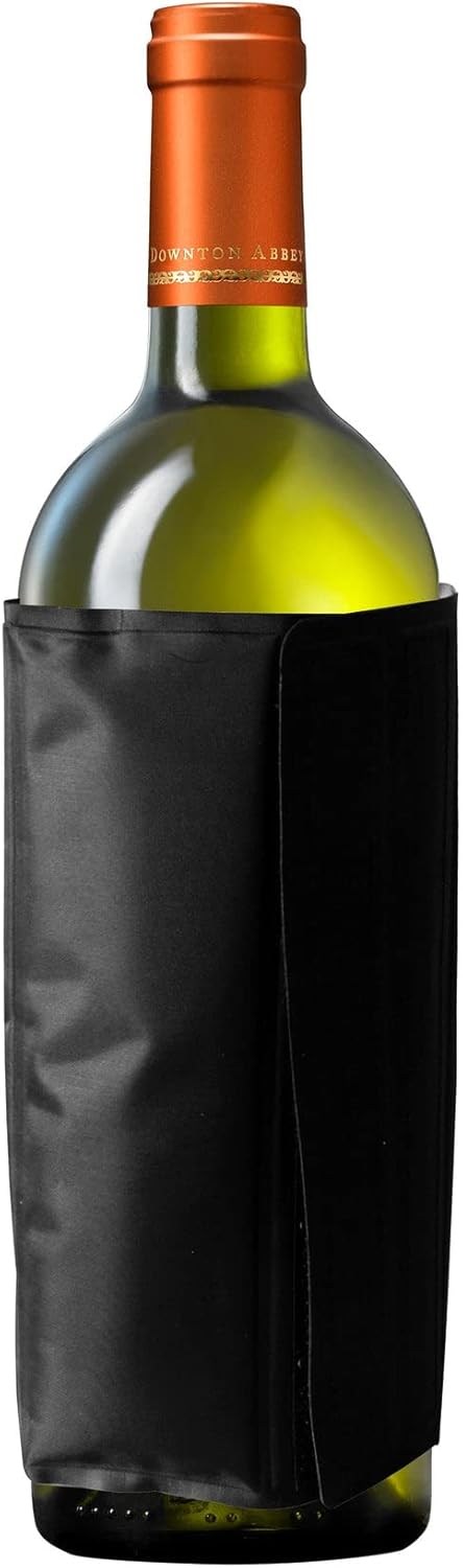 PresenceHHH Rapid Ice Wine Bottle Cooler - Reusable & Elegant Chill Cooler with Sleeve & Refrigerant Gel - Iceless Chiller for Champagne, Beer, & ...