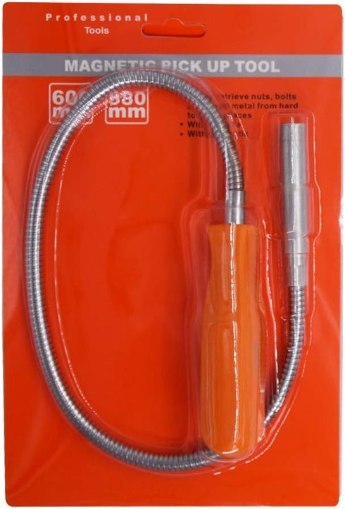 Flexible Magnetic Grabber Pickup Tool - 23-1/2" 8LB Bend-It Magnet Snake Pick-Up Sweeper Bendable Retriever Stick | Gifts for Men Christmas Useful...