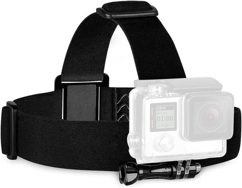 Action Camera Head Strap Mount Compatible with GoPro Hero 12 11 10 9 8/AKASO EK7000 Brave 4 5 6 7 LE V50X/Dragon Touch/Jadfezy/Exprotrek/VEMONT/WO...