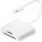 SD Card Reader for iPhone Lightning Camera Adapter Dual Slot Micro SD TF Memory Card Reader for iPad...
