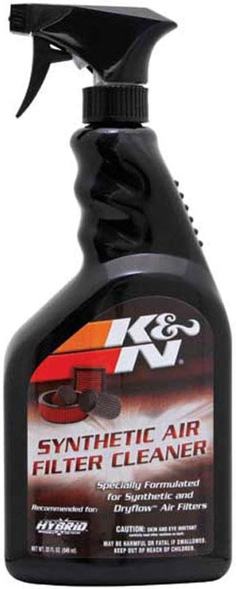 K&N Synthetic Air Filter Cleaner and Degreaser: 32 Oz Spray Bottle; Restore Engine Air Filter Performance, 99-0624...