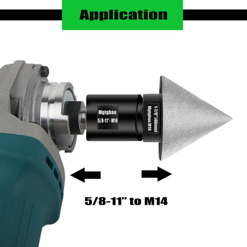 1pcs Angle Grinder Adapter Different Thread Diamond Core Bits Drill Grinder Cutter 5/8-11 female to M14 male....