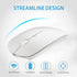 KLO Bluetooth Mouse for MacBook/MacBook air/Pro/iPad, Wireless Mouse for Laptop/Notebook/pc/iPad/Chromebook (BT/B White)...