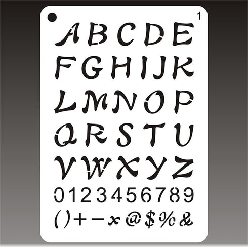 Letter Stencils, 8 Pack, 4 x 8 Inch, Alphabet Stencils, Letter Stencil, Lettering Alphabet Stencil, Stencils, Stencils Letters and Numbers, Letter...