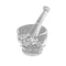 Apothecary Products Mortar and Pestle Bowl, Mixer and Grinder for Medicine, Glass (2 oz)...