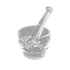 Apothecary Products Mortar and Pestle Bowl, Mixer and Grinder for Medicine, Glass (2 oz)...