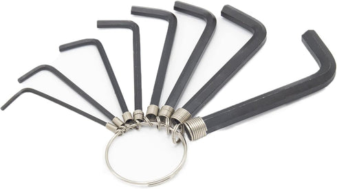 8pcs Allen Wrenches Set, 1.5-6 mm Hex Key Key Chain Set, Portable L Shape Bike Allen Wrench Repair Tool...