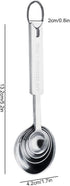Stainless Steel Measuring Spoons Set of 4 Piece Including 1/10 tsp, 1/2 tsp, 1 tsp, 1 tbsp for Measuring Dry and Liquid Ingredients...