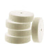 Luo ke 5 Pcs 3'' Compressed Wool Polishing Wheel, 3/8 Inch Arbor Hole Wool Felt Buffing Wheels for Bench Grinder or Die Grinder etc...