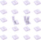 20pcs RGBW LED Strip Connector 5 pin 12mm Wide RGBW 5050 LED Tape Connector RGBW LED Ribbon Snap Down Connector 5-Conductor RGBW LED Rope Connecto...