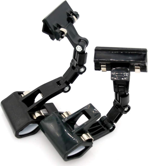 2 PCs Adjustable, Foldable, and Twistable Copy Holder Clip - Easel Accessory - Double Head Painting Clip - Easel Accessory, Black, M-Size...