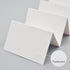 AZAZA 50 Pcs White Blank Place Cards - Textured Table Tent Cards Seating Place Cards for Weddings Banquets Dinner Parties 2.5" x 3.75"...