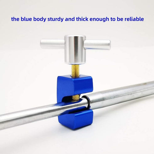 Lift Support Clamp,2pk, up to Dia.14mm shaft, Solid Metal T-Rod Handle,C-Clamp, and Brass Bolt, for Hoods,Tailgates and Trunks...
