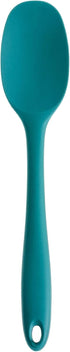 RSVP International Ela's Favorite Silicone Spatula Spoon, Turquoise, 11" | BPA-Free Silicone | Mix Thick Batters, Scrape Sauces, Stir Pasta, & Mor...