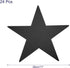 MECCANIXITY Star Cutouts Paper Five Star Confetti Cutouts for Birthday Party Classroom Wedding Bulletin Board Wall Decorations 11 Inches,(Black) P...
