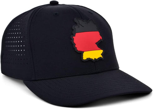 Local Crowns Germany Patch Cap, Snapback Hat for Men and Women, Germany Flag Hat Black...
