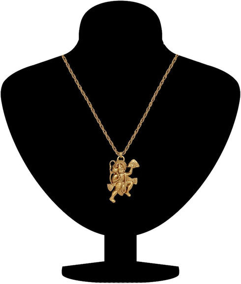 Unisex Bajrangbali Pavanputra Hanuman Pendant with Rope Chain for Men and Women Without Dori...