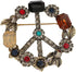 Antique Gold Plated Crystal Love Peace Brooch and Pins (1)...