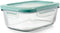 OXO Good Grips 3.5 Cup Smart Seal Airtight Glass Rectangle Food Storage Container...