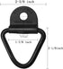 Cargo Tie-Down V-Ring Anchors Black Steel Bolton Trailer V-Ring Tie Down for Trailers Trucks and Warehouses Replacement for D-Ring Plastic Flush M...