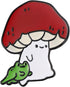 Lovely Mushroom and Frog Enamel Brooch Pin - Charming Lapel Pins Jewelry...