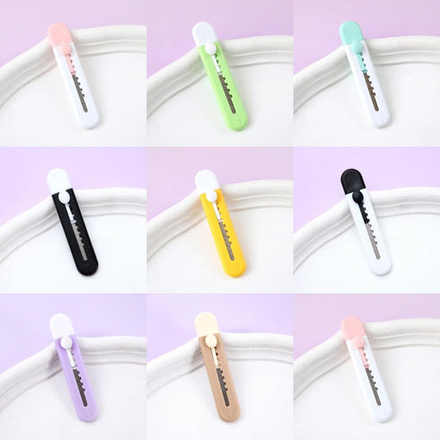 8 pcs Mini Cute Box Cutter Retractable Utility Knife Cardboard Box Package Opener Cutter,Small Box Opening Paper Cutting DIY Crafts,Aesthetic Box ...