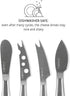BOSKA Stainless Steel Cheese 4 Knife Set - Mini Copenhagen Knives For All Types of Cheese - Silver Non-Stick - Dishwasher Safe - For Kitchen Cooki...