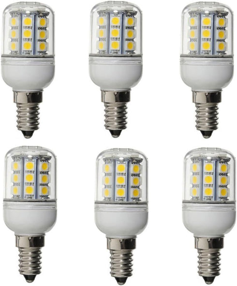 2X E14 LED 3W Equivalent 30W Incandescent Lights Bulb, DC 12V-24V Corn led Lights Bulb Warm White 3000K 30 SMD 5050...