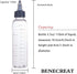 BENECREAT 12 Pack 110ml Transparent Plastic Dispensing Bottle with Twist Cap and Graduated Measurement for Liquids, Inks, Oils, Arts and Crafts...