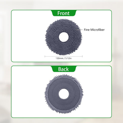 Neutop Replacement Mopping Pads Microfiber Mop Cloths Compatible with Roborock Q Revo, Robot Vacuums and Mops Parts Accessories, 4-Pack....