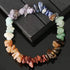 5 Pcs Natural Gemstone Chakra Crystal Healing Chip Stretch Bracelets,Gemstone Polished Irregular Crystals Stone Reiki Yoga Chipped Gravel Bead Jew...