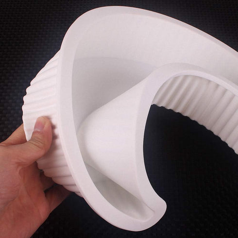 3D Moon Shape Silicone Cake Mold, Crescent Moonlight Sonata Mousse Cake Pan Bread Pizza Baking Mold Kitchen Bakeware Tools...