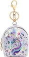 RARITYUS Mini Wallet Zip Around Cute Unicorn Holographic Coin Purse Change Purse with Key Ring...