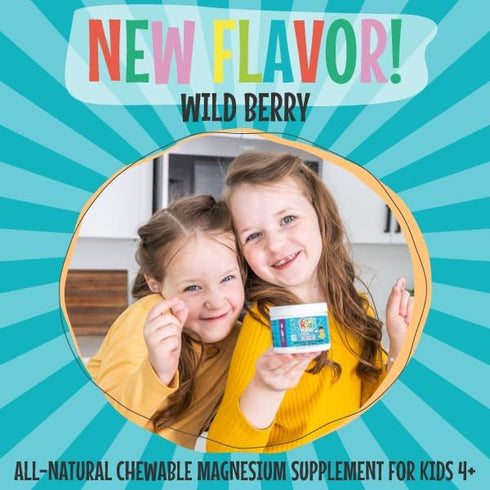 Clarity Kids Super Calm | Magnesium Chewable Vitamin for Children Comfort Focus and Relaxation | All Natural Calm Supplement with L-Theanine | USA...