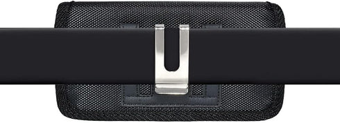 Horizontal Pouch Compatible for Apple iPhone SE 2022, SE 2020, iPhone 8 or iPhone 7, a XL Heavy Duty Rugged Nylon Canvas Carrying Case with Belt C...