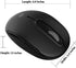 MiraCase Comfortable 2.4 GHz Long Range Silent Wireless Mouse | 1600 DPI | 30ft Working Distance | Battery Included | Black...