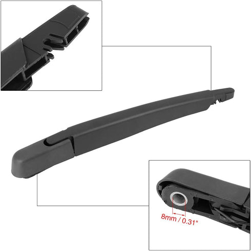 X AUTOHAUX Rear Windshield Wiper Blade Arm Set 305mm 12 Inch for Mercedes-Benz X166 GL Class GLS Class 2012-2017 a 164 820 08 44...