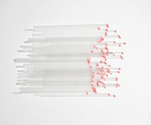 200pcs Glass Capillary Tubes, 75 mm Micro Glass Capillary Tubes Glass Pipettes Capillary Transfer Tube with 1.1 mm ID and 1.5 mm OD for Lab Capill...