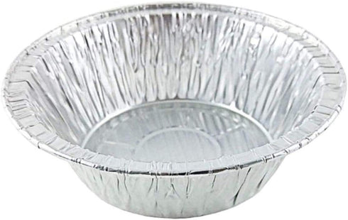 PACTOGO Disposable Aluminum 5 3/4" Meat Pot Pie Extra Deep Pan Baking Tin (Pack of 50)...