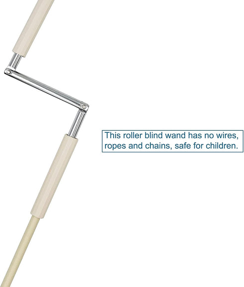 Universal replacment Part,Metal Installation Crank Wand for Sun Shades or Roller Blinds Lihopefe (Beige)...