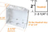 4pcs Box Mounting Bracket 2 Sets for 2inch High Rail Venetian Blinds White Color Head Track End Cover Holder Window Blinds Headrail with 2" x2-1/4...