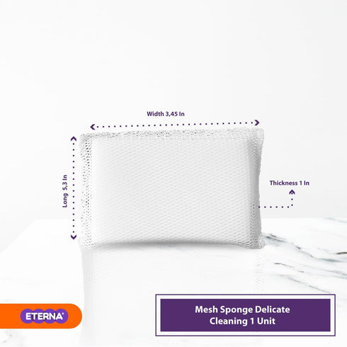 ETERNA Mesh Multi-Purpose Sponge, Non Scratch Dish Sponge for Washing Dishes, Cleaning Kitchen, Premium Kitchen Scrub Sponge and Scrubbers Cleanin...