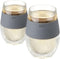 Host Wine Freeze Cooling Cups, Grey (Set of 2)...